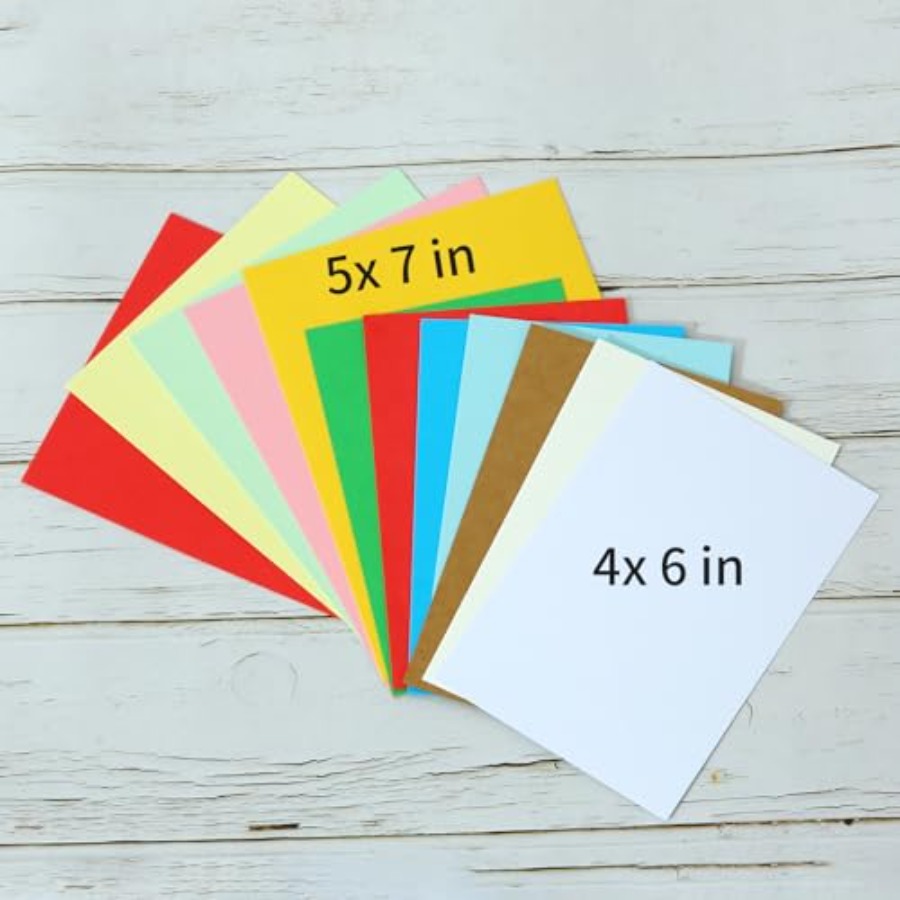 50 Packs Color Cardstock Paper - Cardstock Paper Pack บทวิจารณ์และราคา