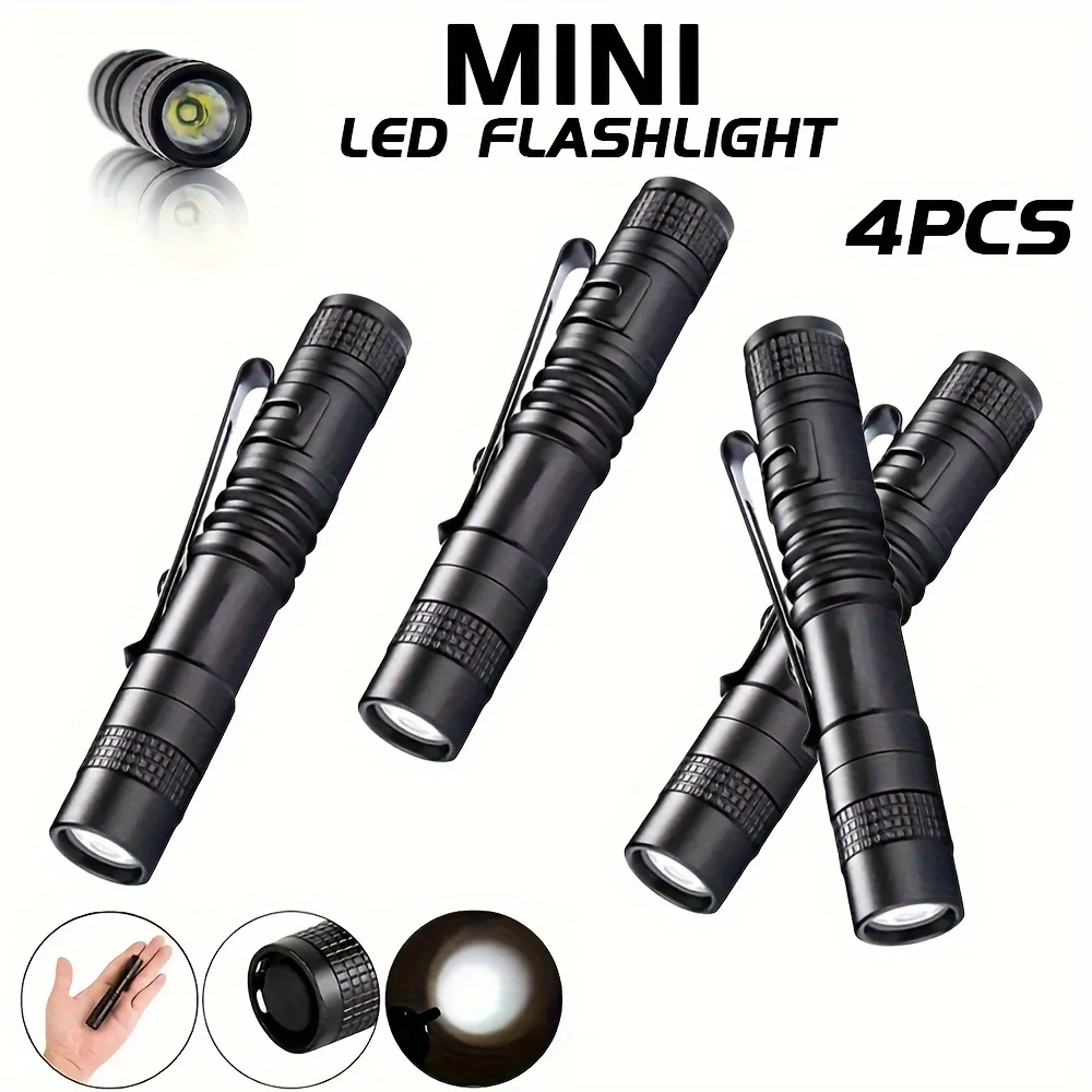 1-4PCS Mini Portable LED Pen L - Stationery Supply บทวิจารณ์และราคา