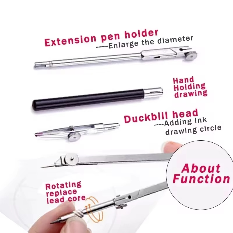 Stainless Steel Multifunctiona - Compass Geometry Set บทวิจารณ์และราคา