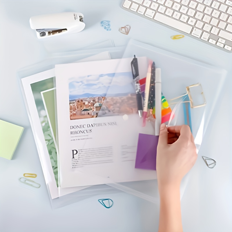 10pcs Transparent A4 Folders C - Supply Of Office Stationery บทวิจารณ์และราคา