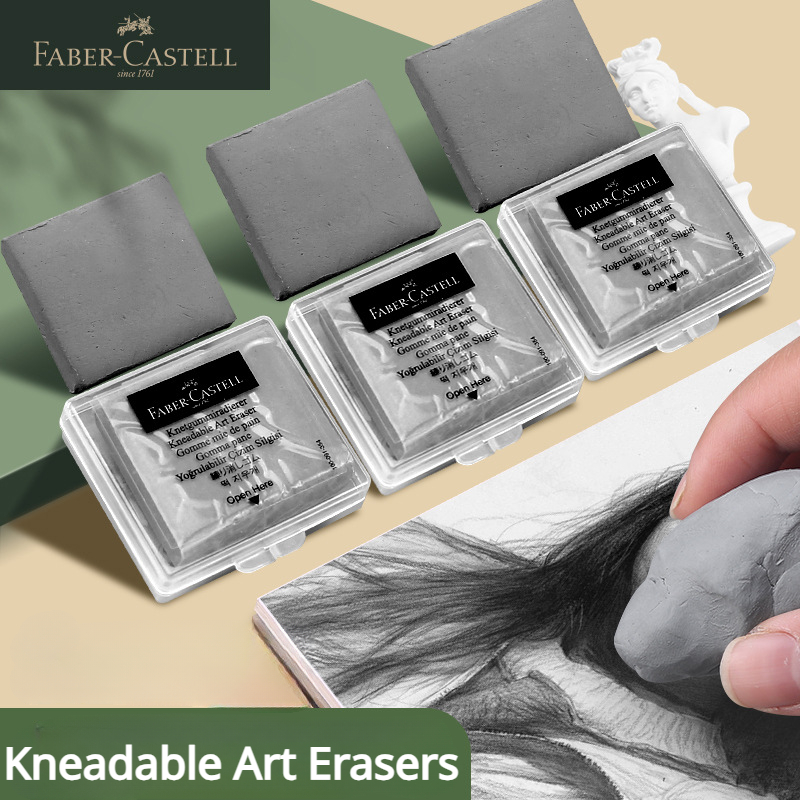 1/2/3/4 Pc Faber-Castell  Draw - Rubber Eraser Kneaded บทวิจารณ์และราคา