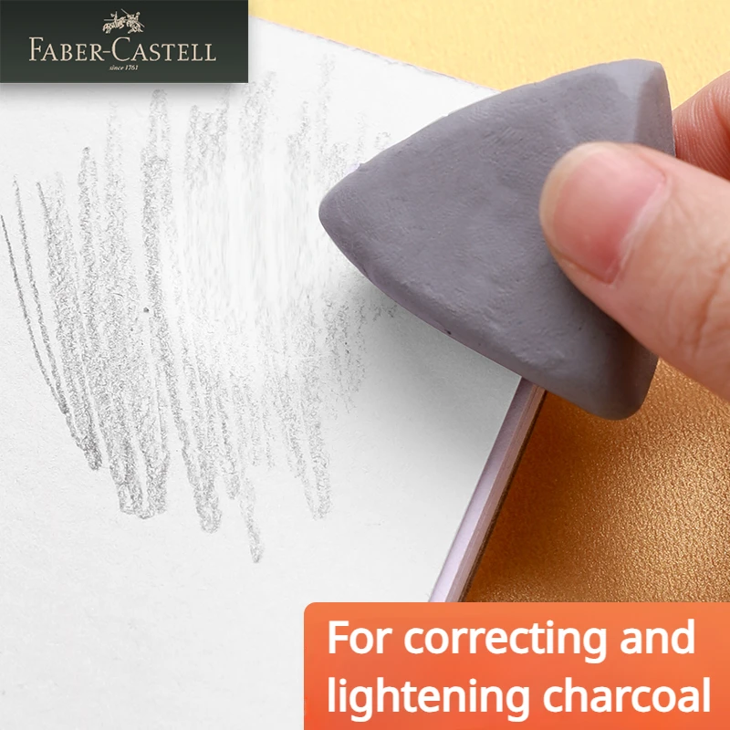 1/2/3/4 Pc Faber-Castell  Draw - Rubber Eraser Kneaded บทวิจารณ์และราคา