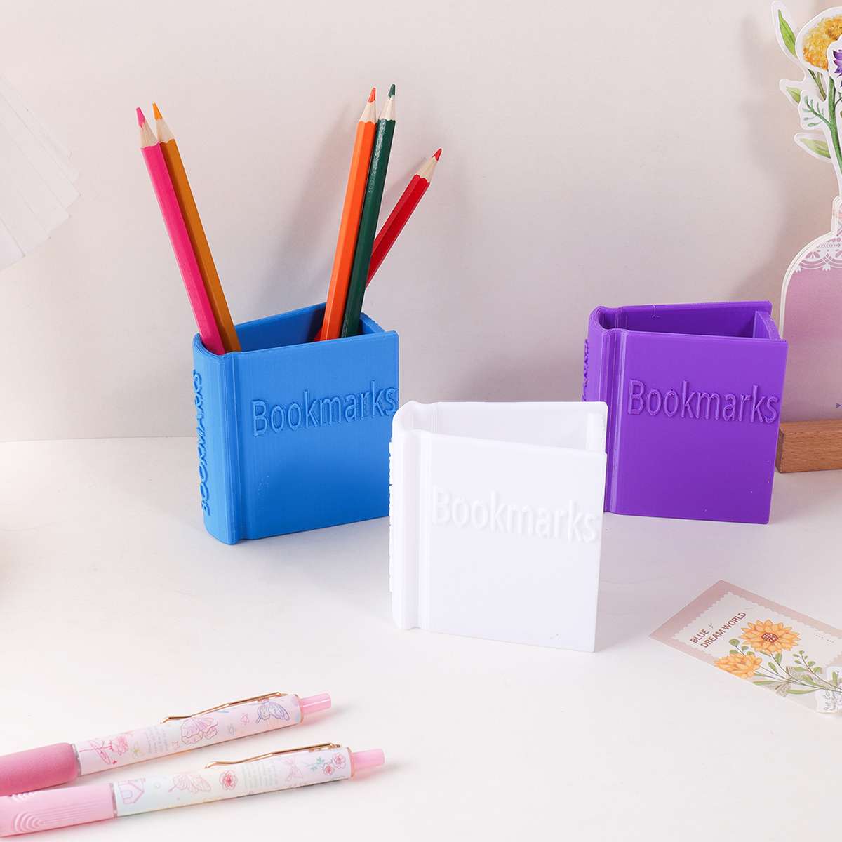 Minimalist style 3D solid colo - Stationery Office Supply Store บทวิจารณ์และราคา