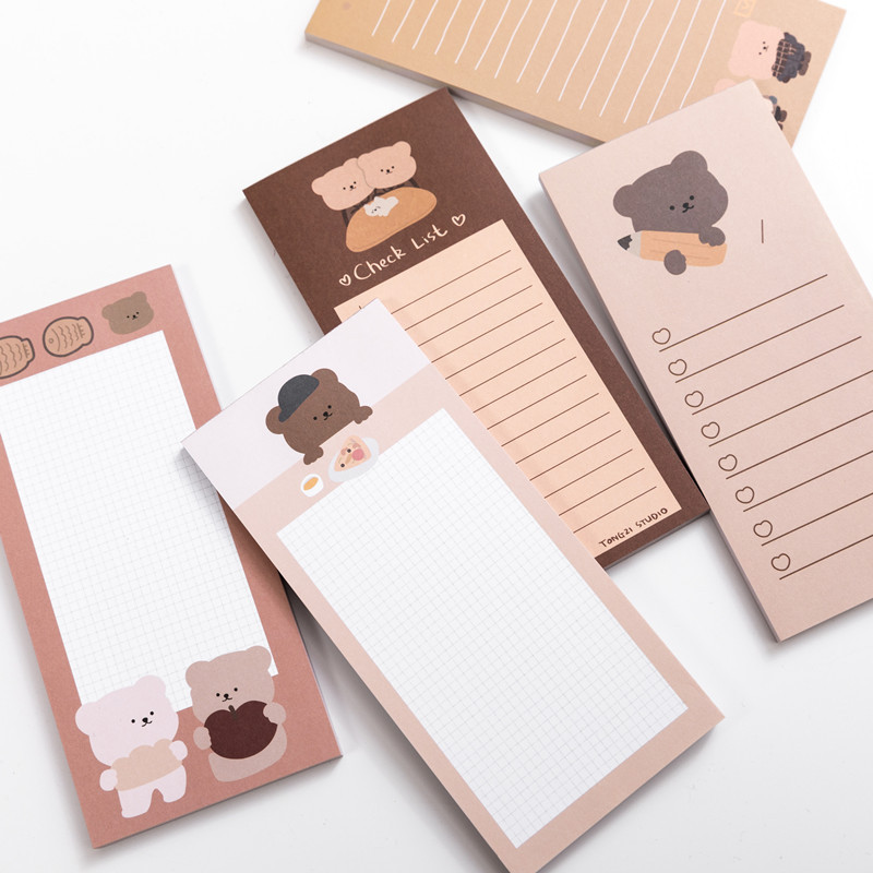 Kawaii Cute Korean Cookie Bear - Office Stationery Supply List บทวิจารณ์และราคา