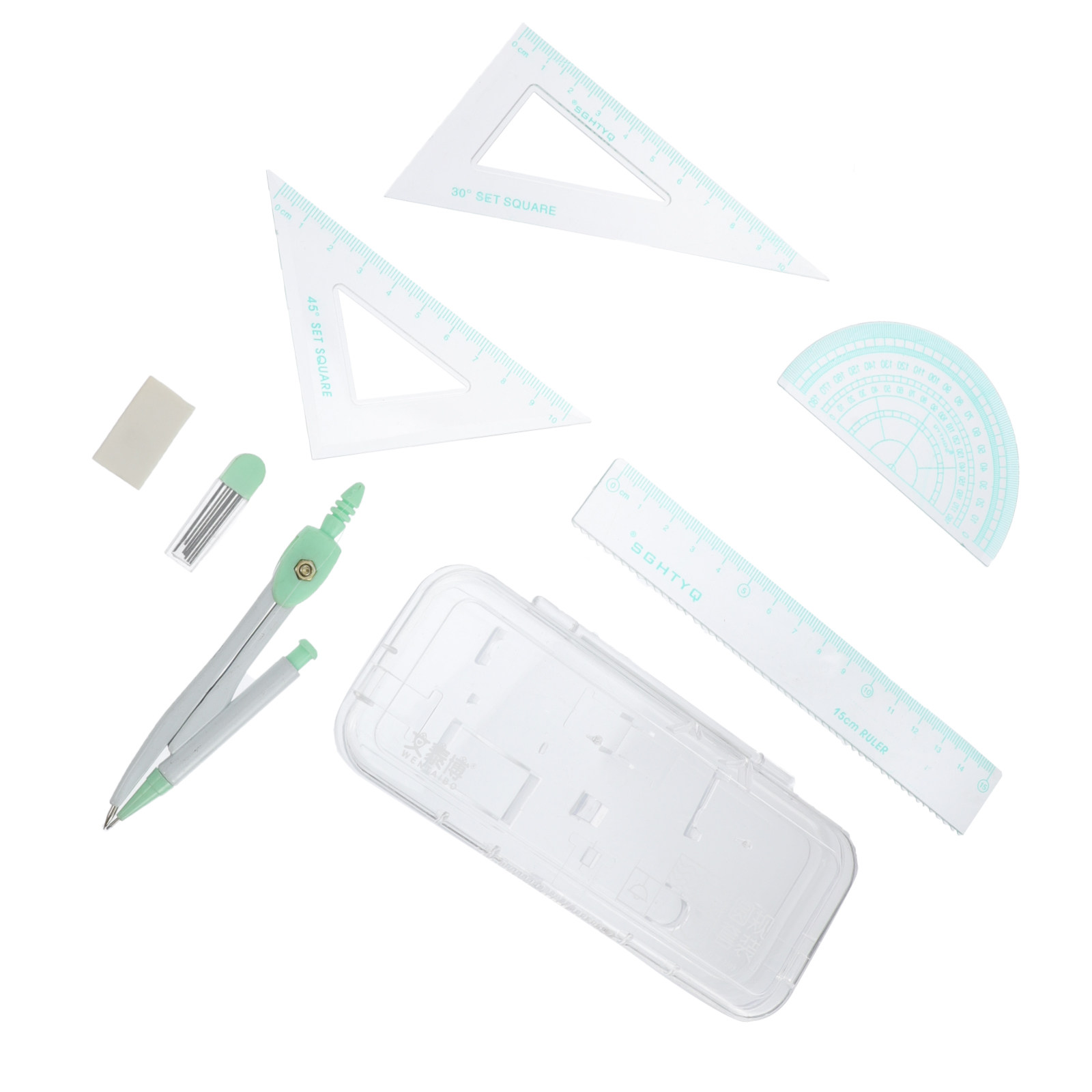 1Set Metal Compass Ruler Tools - Compass Geometry Set บทวิจารณ์และราคา