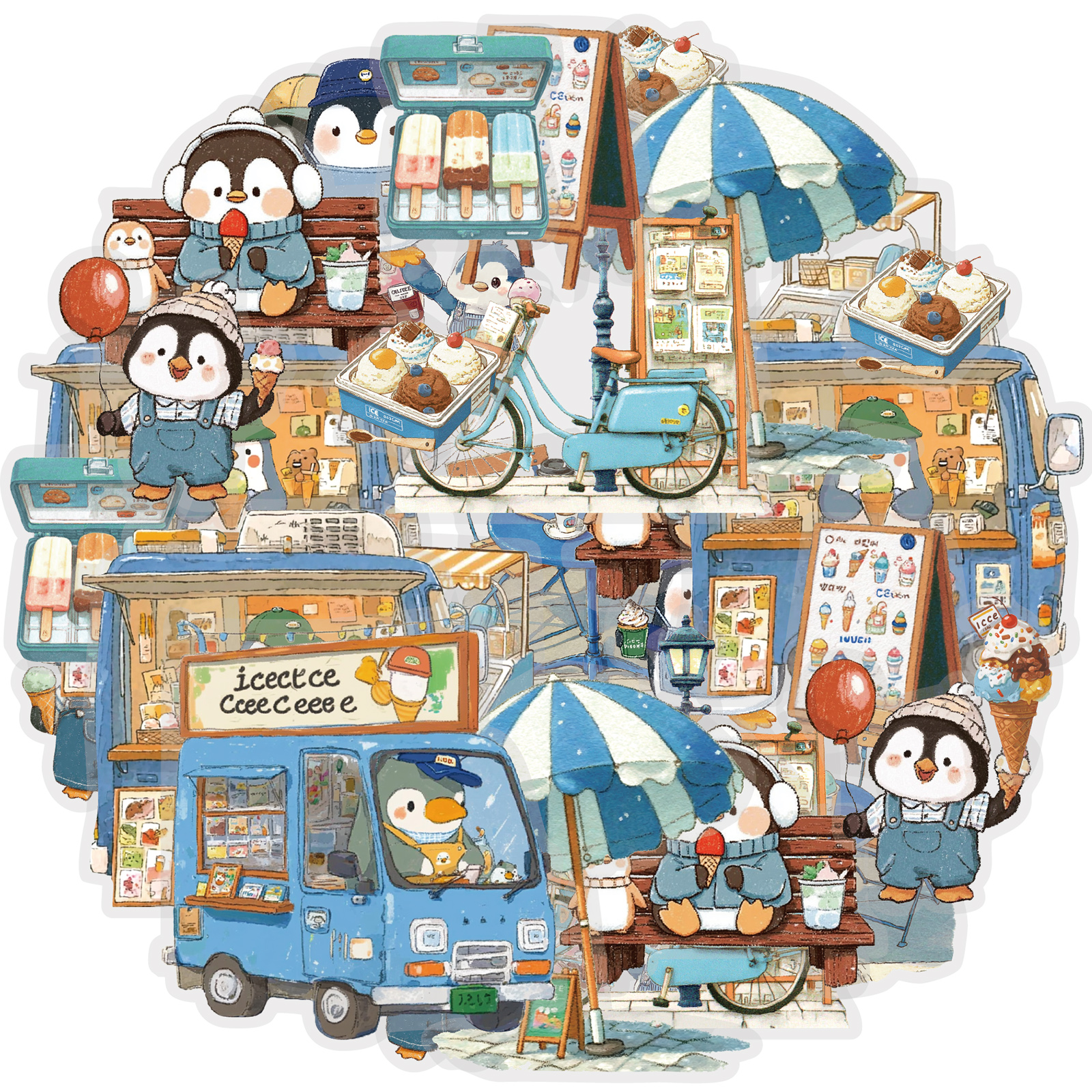 Etori Life 15Pcs Cute Penguin  - Stationery Office Supply Store บทวิจารณ์และราคา