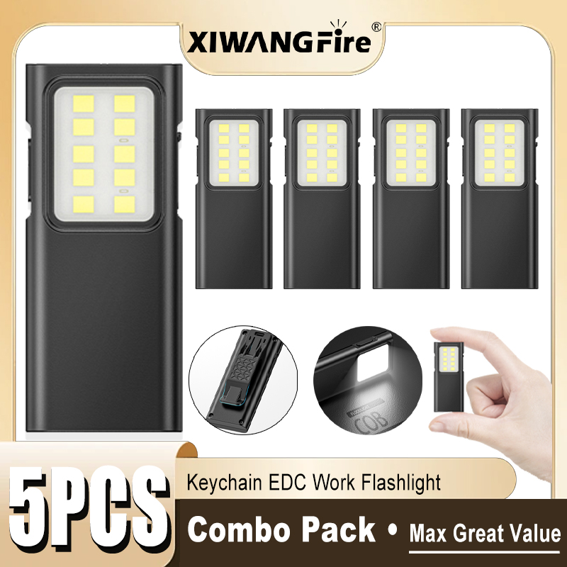 1-5PCS Rechargeable EDC Flashl - Stationery Supply บทวิจารณ์และราคา
