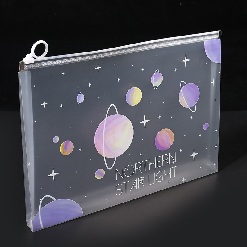 4/12pcs A4 Space Zipper Folder - Supply Of Office Stationery บทวิจารณ์และราคา