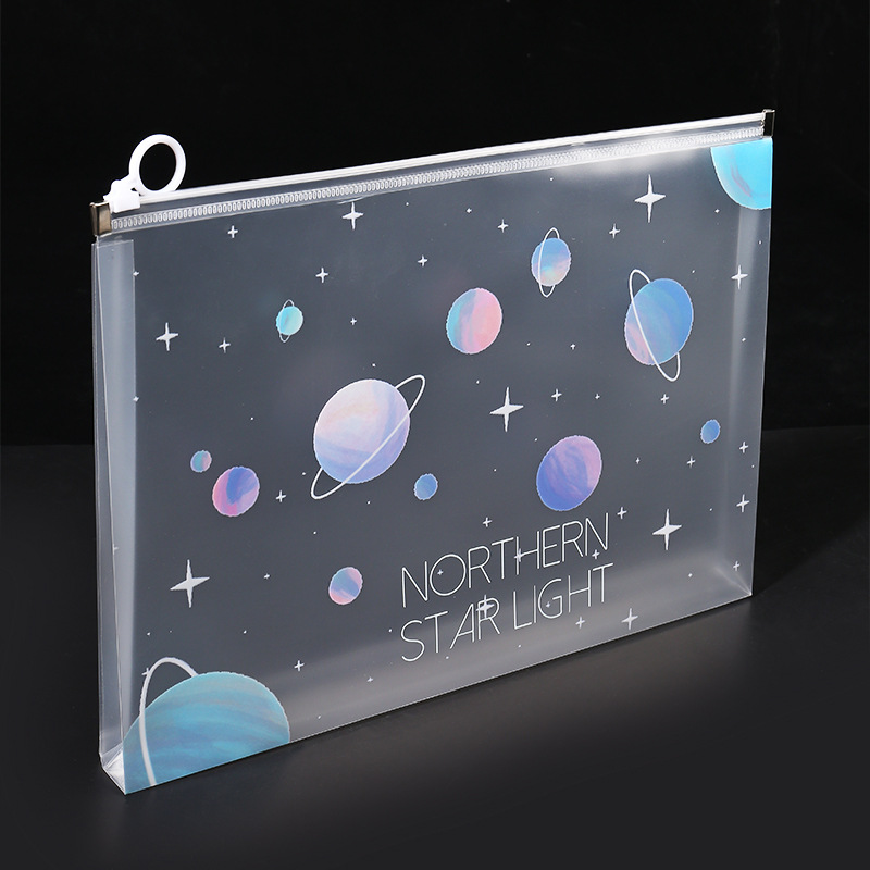 4/12pcs A4 Space Zipper Folder - Supply Of Office Stationery บทวิจารณ์และราคา
