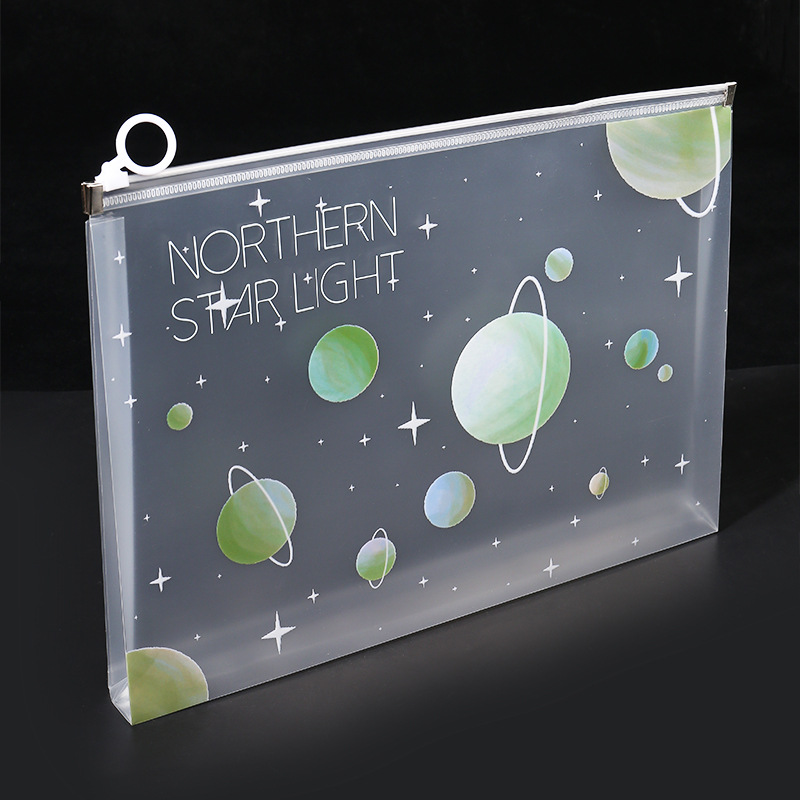 4/12pcs A4 Space Zipper Folder - Supply Of Office Stationery บทวิจารณ์และราคา