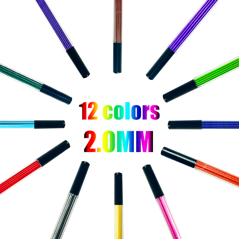 12 Colors 2.0mm HB Replaceable - Mechanical Pencil Lead บทวิจารณ์และราคา