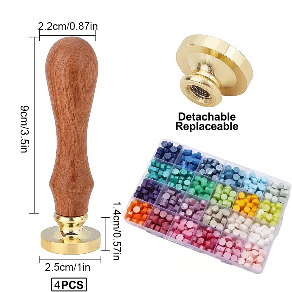Wax Seal Kit, Premium Wax Seal - Wax Seal Stamp Kit บทวิจารณ์และราคา