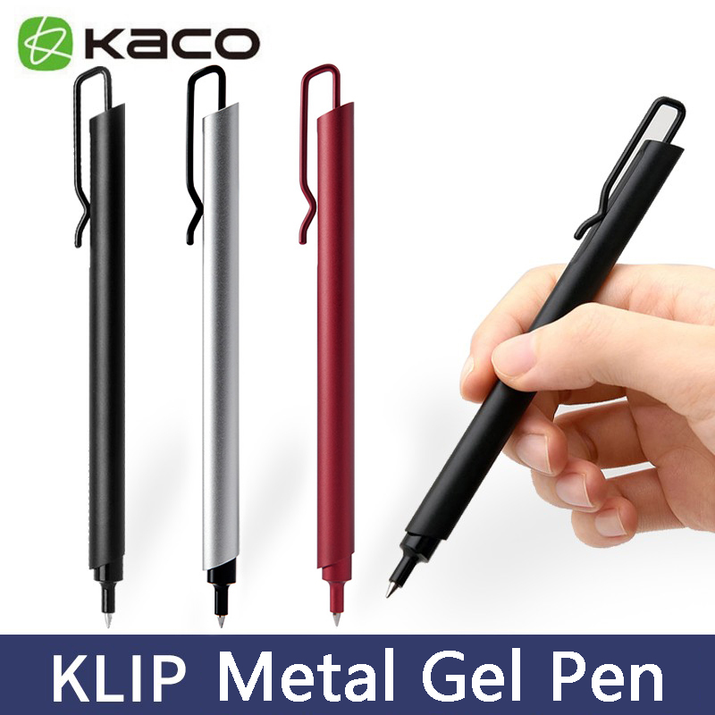 Kaco Metal Gel Pen 0.5MM Black - Office Stationery Supply Business บทวิจารณ์และราคา