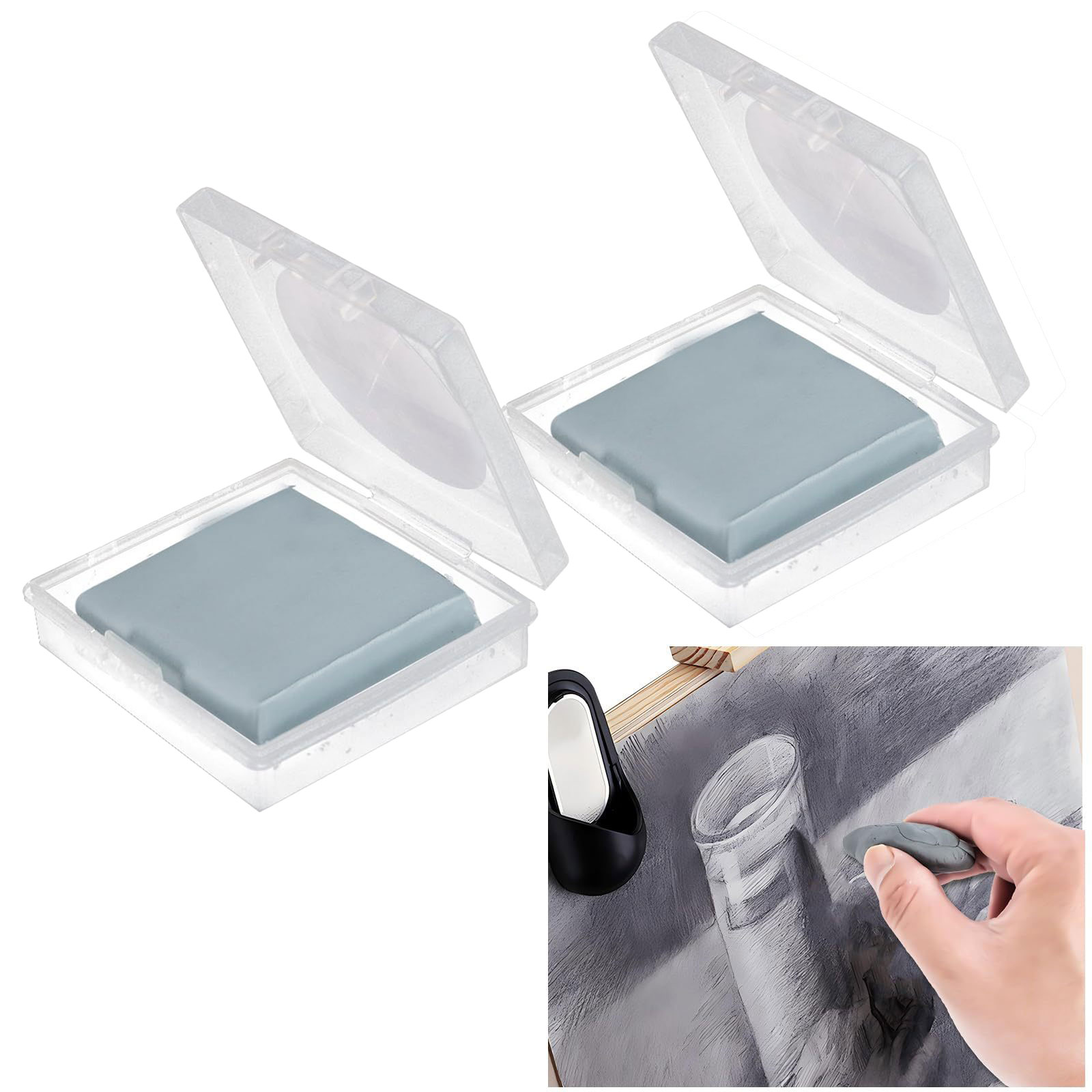 2pcs Kneaded Eraser for Artist - Rubber Eraser Kneaded บทวิจารณ์และราคา