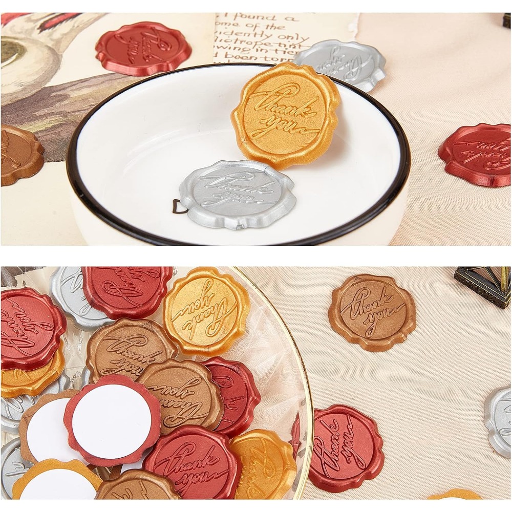Adhesive Wax Seal Stickers 25P - Wax Seal Stamp Kit บทวิจารณ์และราคา