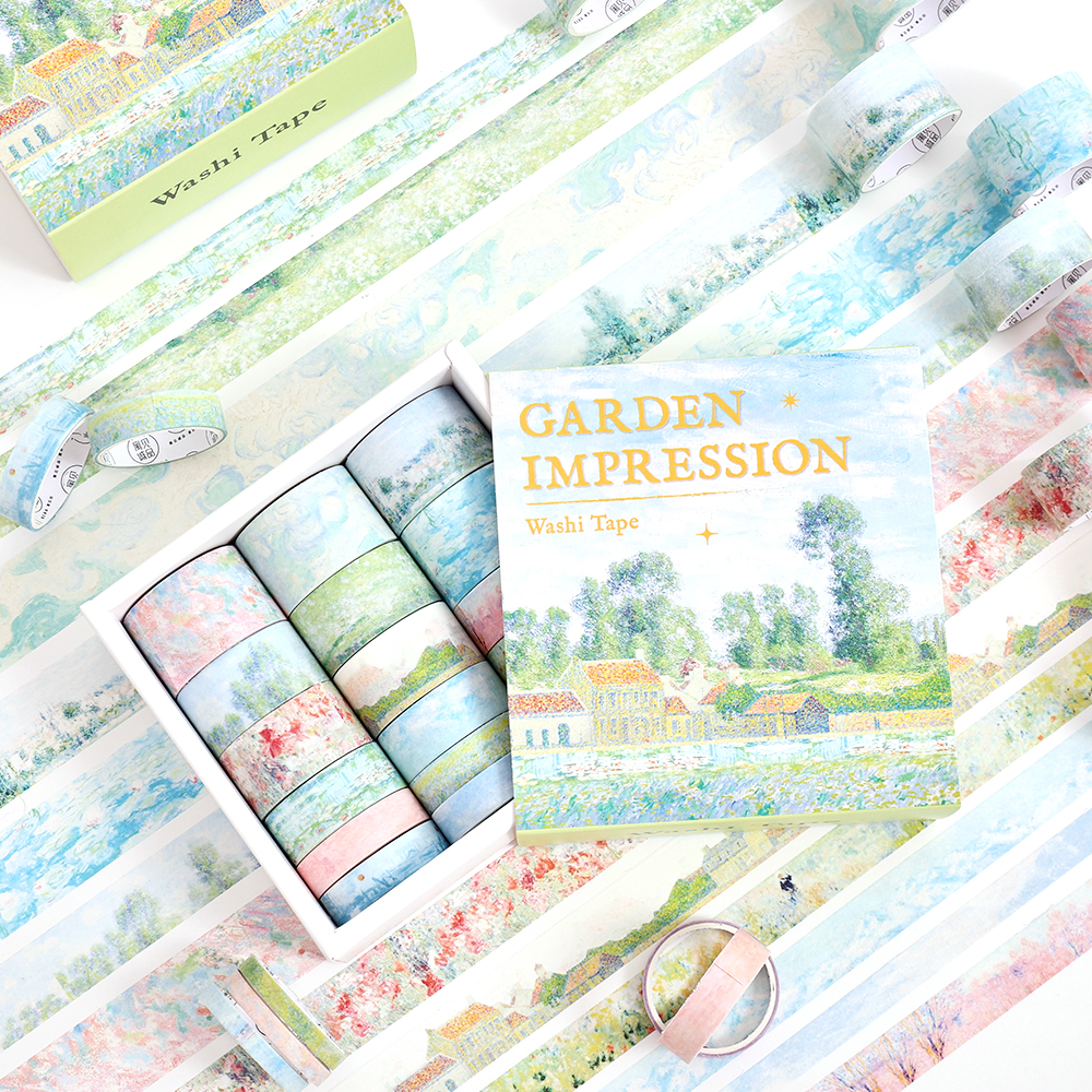 20 Rolls Vintage Garden Washi  - Stationery Supply บทวิจารณ์และราคา