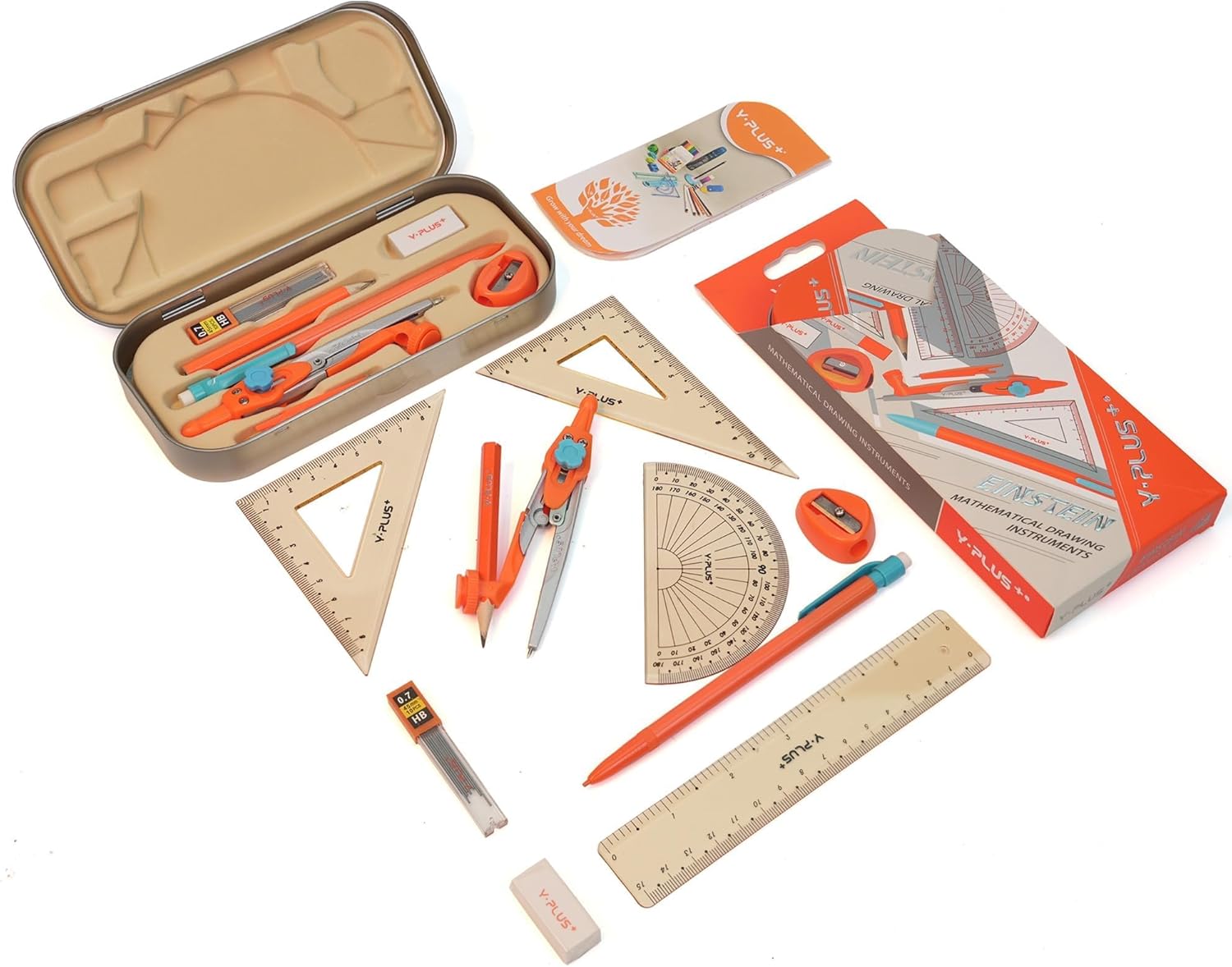 12 Pcs Geometry Set for Studen - Compass Geometry Set บทวิจารณ์และราคา