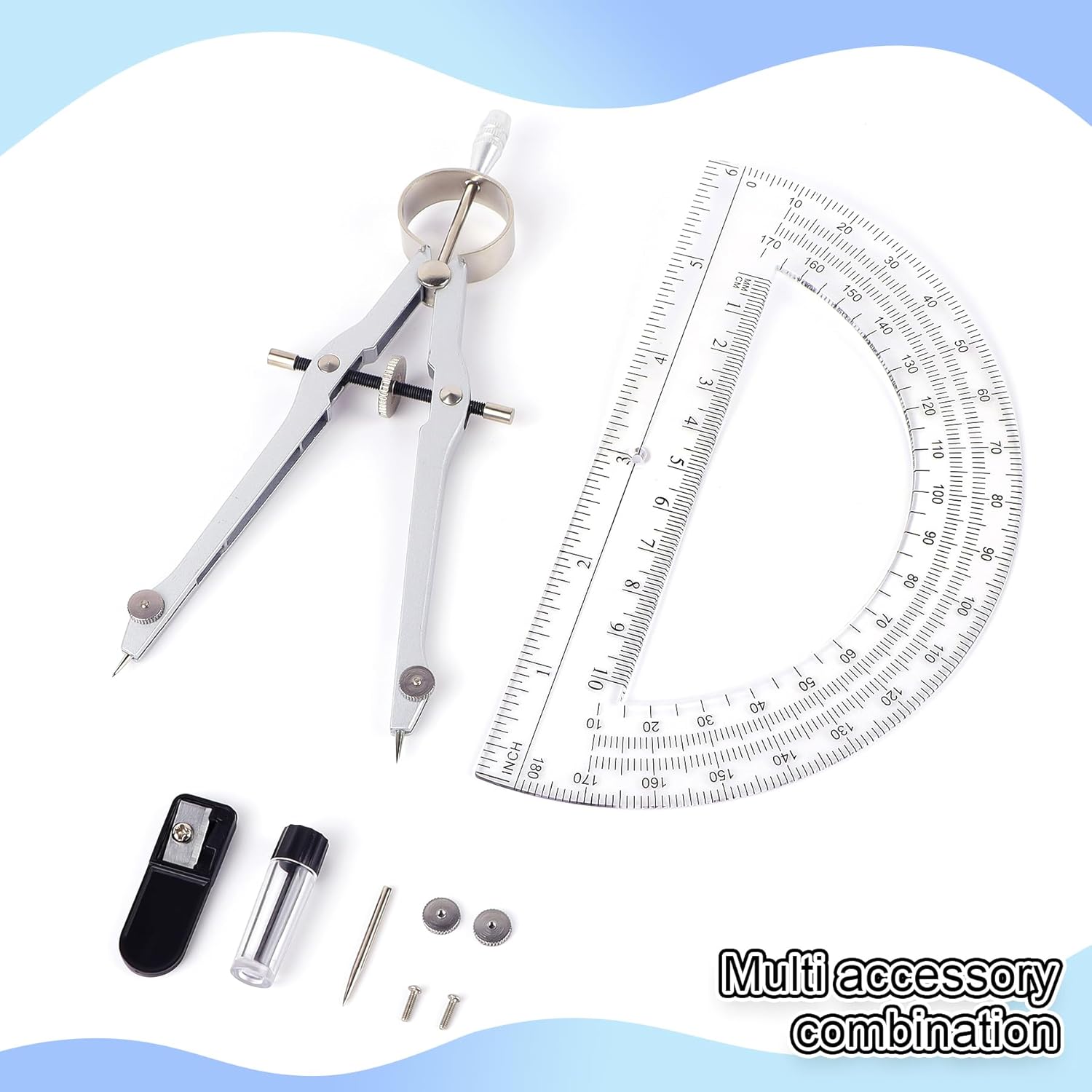Professional Compass & Protrac - Compass Geometry Set บทวิจารณ์และราคา