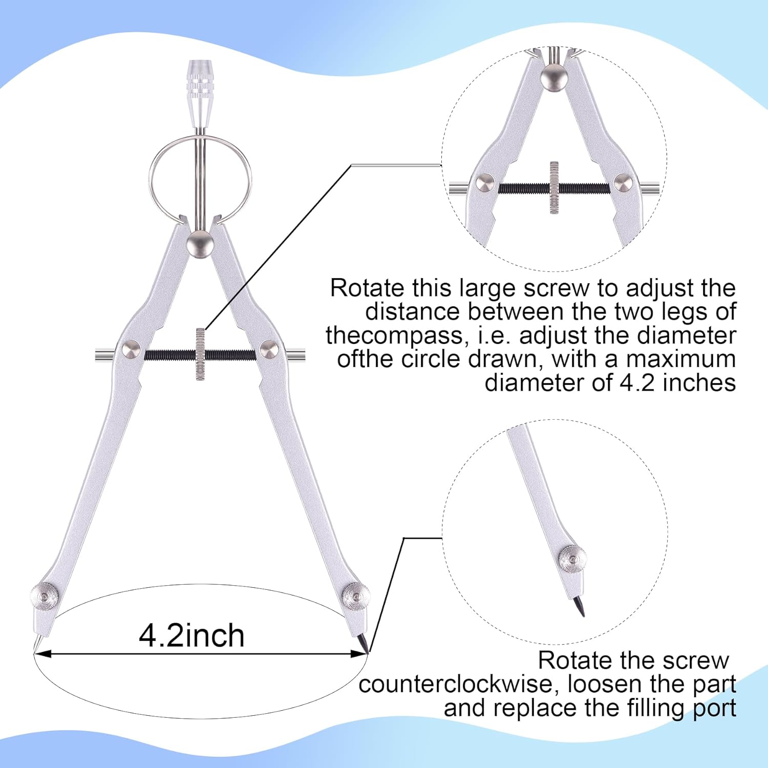 Professional Compass & Protrac - Compass Geometry Set บทวิจารณ์และราคา